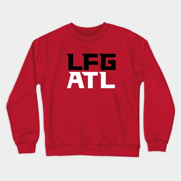 LFG ATL - Red Crewneck Sweatshirt by KFig21